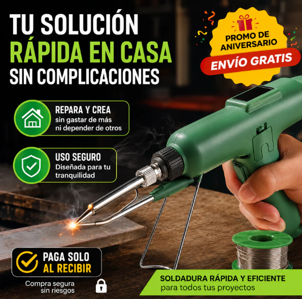 🔥 LIQUIDACIÓN DE STOCK PROMO: Pistola de Soldadura Profesional