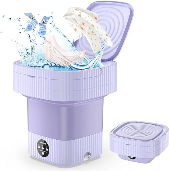 Mini Lavadora Plegable Premium®         👙 Ropa íntima  🩲 Prendas delicadas  👶 Ropa de bebé