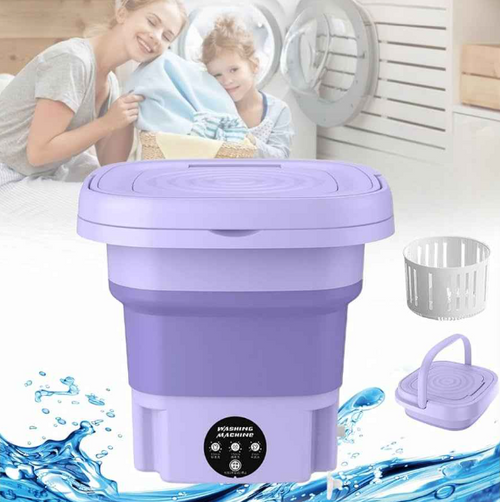 Mini Lavadora Plegable Premium®         👙 Ropa íntima  🩲 Prendas delicadas  👶 Ropa de bebé