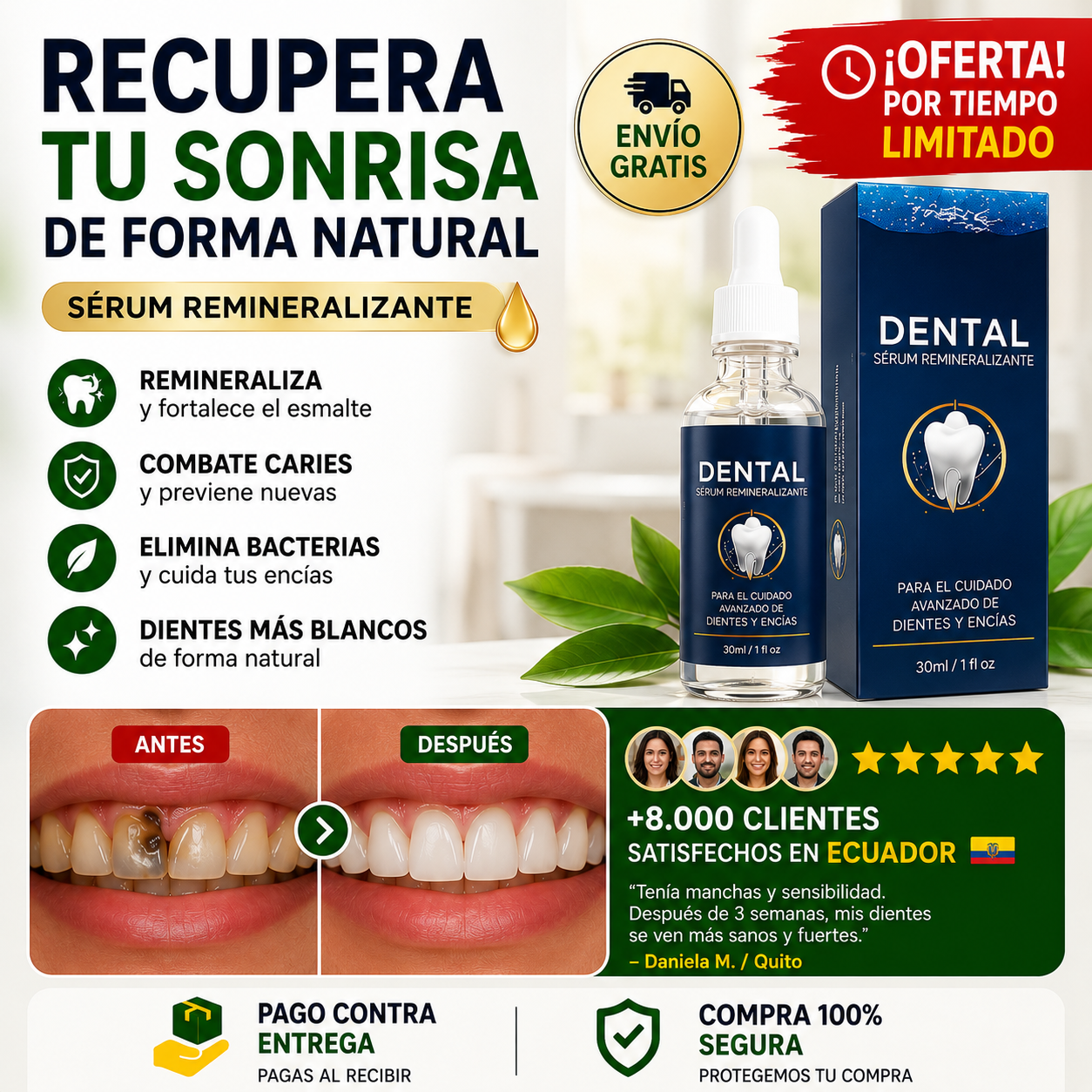 DentaRestore™ | 🦷Ayuda a Reparar Dientes Dañados y Fortalecer el Esmalte