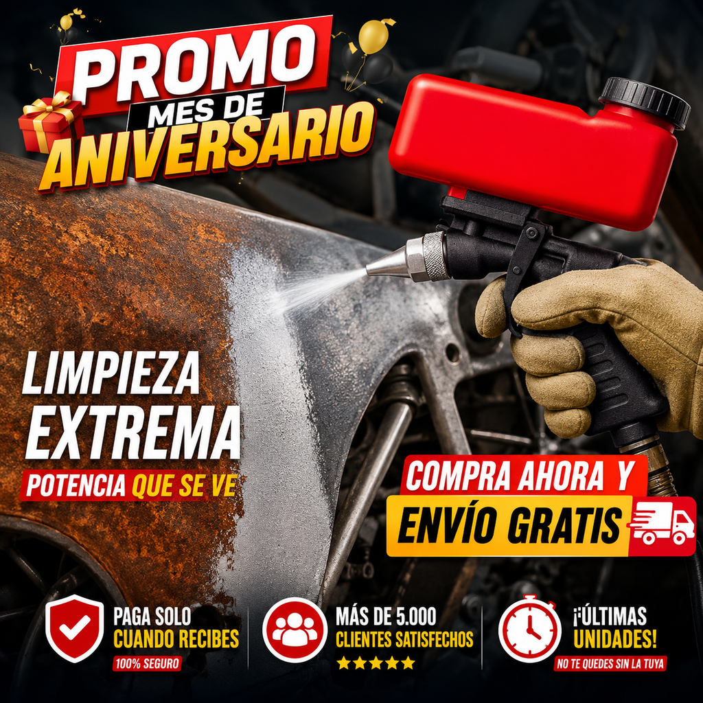 [PROMO] PISTOLA CHORRO DE ARENA NEUMÁTICA 🔥