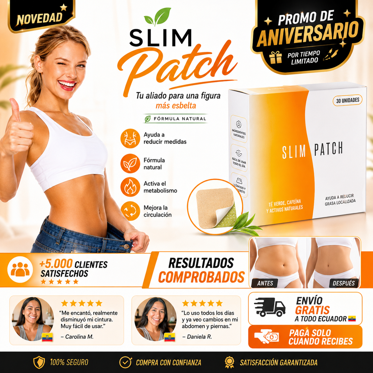 SlimFit Pro® | Parche Reductor de Medidas 🔥 PROMOCIÓN DE ANIVERSARIO — STOCK LIMITADO
