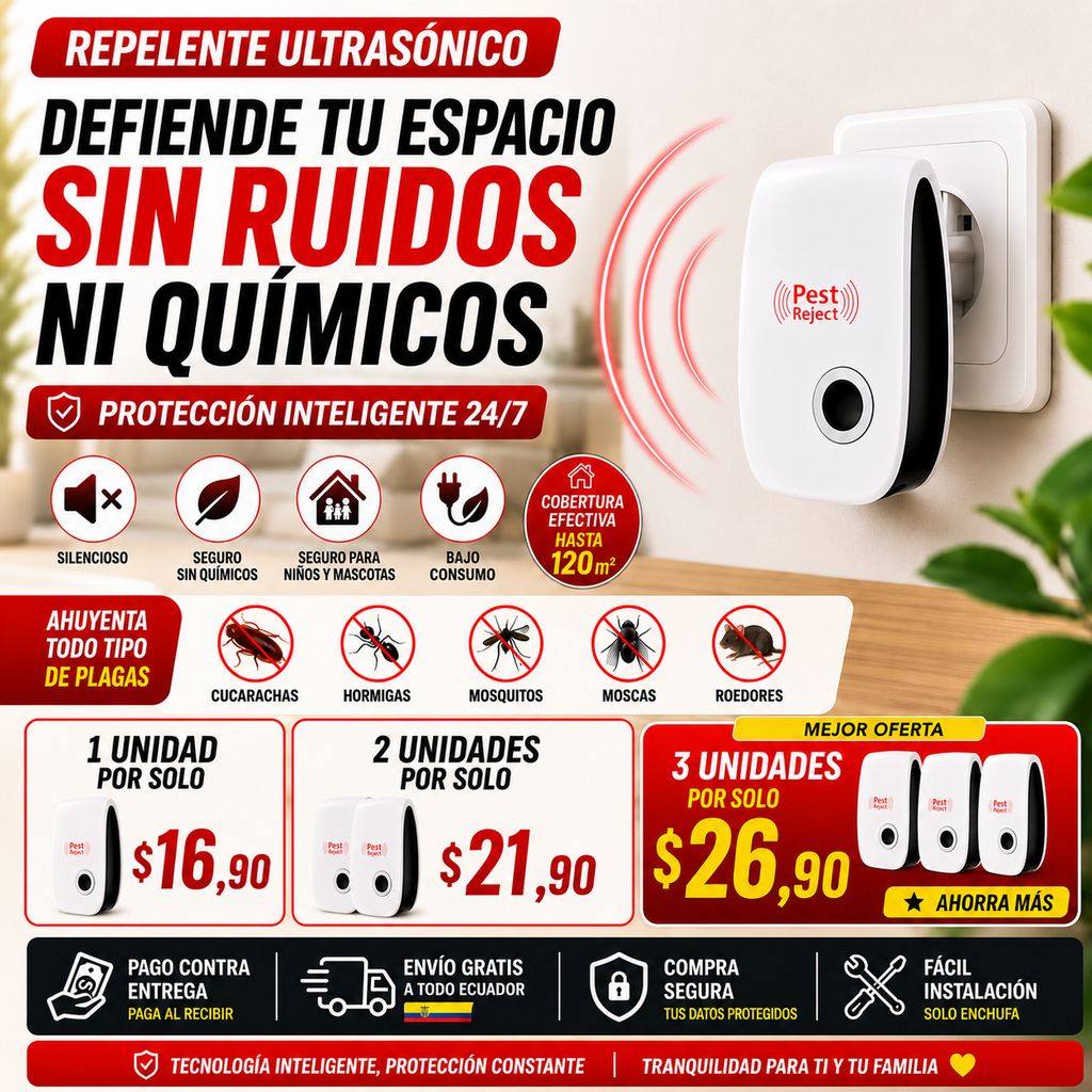 [OFERTA] Repelente Ultrasónico Pest Repeller