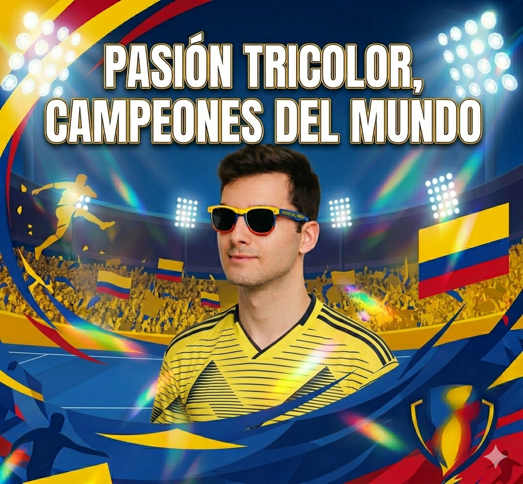Edición Mundial: Las gafas Tricolor que todos buscan 🥇 ¡Lleva a Colombia contigo en cada partido!